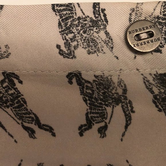 Burberry prosum collection gray silk blouse with the prosum logo horse - Picture 9 of 9